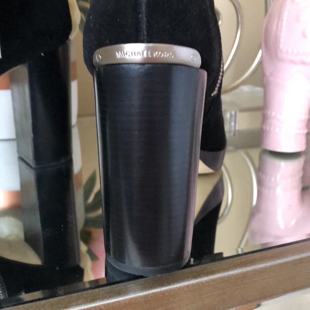 MICHAEL KORS black genuine suede Regina Boots - Picture 6 of 15